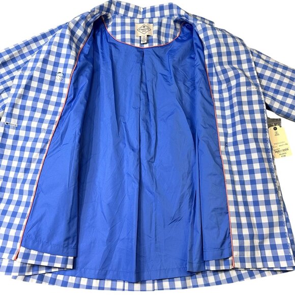 St Johns Bay Jacket Womens xxl 2xl Blue Gingham Checkered work suit jacket - Picture 12 of 12